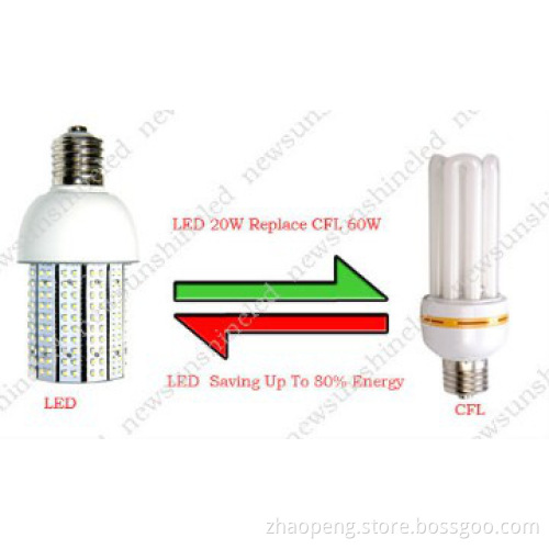 TUV ETL SAA cool white led corn light E27 E40 20w led corn light bulb